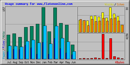 Usage summary for www.flatenonline.com