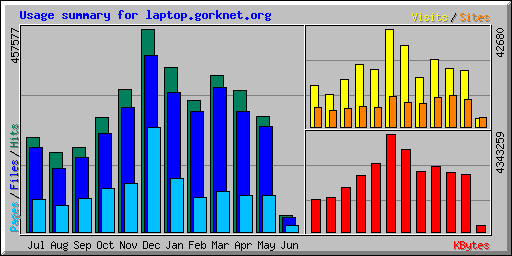 Usage summary for laptop.gorknet.org